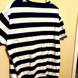 Navy Blue and White stripped Polo Ralph Lauren t-shirt.